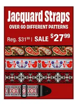 Long & McQuade Jacquard Straps offer