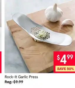 Kitchen Stuff Plus Rock-It Garlic Press offer