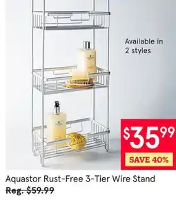 Kitchen Stuff Plus Aquastor Rust-Free 3-Tier Wire Stand offer