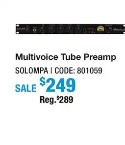 Long & McQuade MULTIVOICE TUBE PREAMP offer