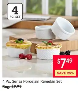 Kitchen Stuff Plus 4 Pc. Sensa Porcelain Ramekin Set offer