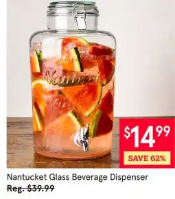 Kitchen Stuff Plus Nantucket Glass Beverage Dispenser offer