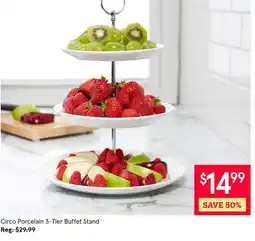 Kitchen Stuff Plus Circo Porcelain 3-Tier Buffet Stand offer