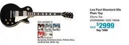 Long & McQuade LES PAUL STANDARD 50S PLAIN TOP offer