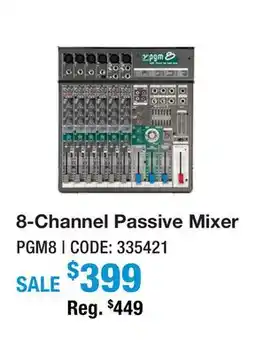 Long & McQuade 8-CHANNEL PASSIVE MIXER offer