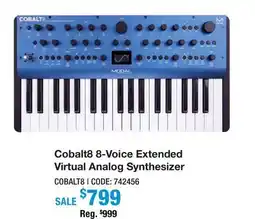 Long & McQuade Cobalt8 8-Voice Extended Virtual Analog Synthesizer offer