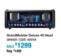 Long & McQuade GRANDMEISTER DELUXE 40 HEAD offer