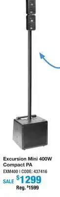 Long & McQuade EXCURSION MINI 400W COMPACT PA offer