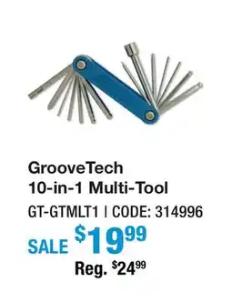 Long & McQuade GROOVETECH 10-IN-1 MULTI-TOOL offer