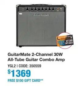 Long & McQuade GUITARMATE 2-CHANNEL 30W ALL-TUBE GUITAR COMBO AMP offer