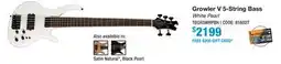 Long & McQuade GROWLER V 5-STRING BASS offer