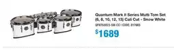 Long & McQuade Quantum Mark II Series Multi Tom Set (6, 8, 10, 12, 13) Cali Cut - Snow White offer