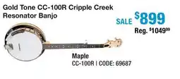 Long & McQuade GOLD TONE CC-100R CRIPPLE CREEK RESONATOR BANJO offer