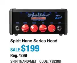 Long & McQuade SPIRIT OF METAL NANO MINI AMP HEAD offer