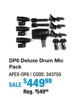 Long & McQuade DP6 DELUXE DRUM MIC PACK offer