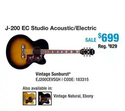 Long & McQuade J-200 EC STUDIO ACOUSTIC/ELECTRIC offer
