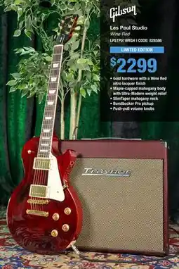 Long & McQuade LES PAUL STUDIO offer