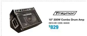 Long & McQuade 10 200W COMBO DRUM AMP offer