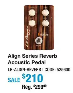 Long & McQuade ALIGN SERIES REVERB ACOUSTIC PEDAL offer