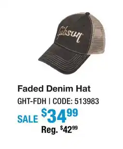 Long & McQuade Faded Denim Hat offer