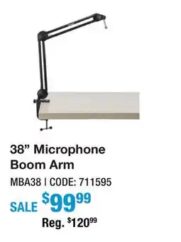 Long & McQuade 38'' Microphone Boom offer