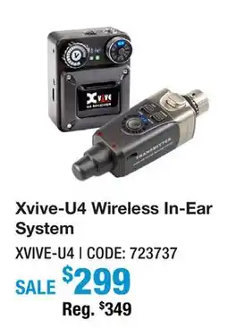 Long & McQuade XVIVE-U4 WIRELESS IN-EAR SYSTEM offer