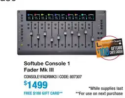 Long & McQuade Softube Console 1 Fader Mk III offer