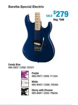 Long & McQuade BARETTA SPECIAL ELECTRIC offer