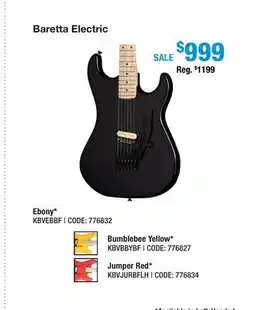 Long & McQuade BARETTA ELECTRIC offer