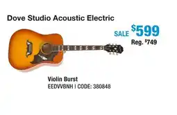 Long & McQuade Dove Studio Acoustic Electric - Violin Burst offer