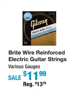 Long & McQuade BRITE WIRE REINFORCED ELECTRIC GUITAR STRINGS offer