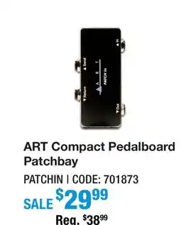 Long & McQuade ART Compact Pedalboard Patchbay offer