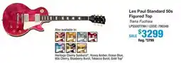 Long & McQuade Les Paul Standard 50s Figured Top - Trans Fuchsia offer