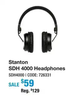 Long & McQuade STANTON SDH 4000 HEADPHONES offer