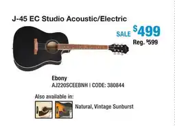 Long & McQuade J-45 EC Studio Acoustic/Electric Guitar - Ebony offer