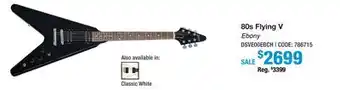 Long & McQuade 80s Flying V - Ebony offer