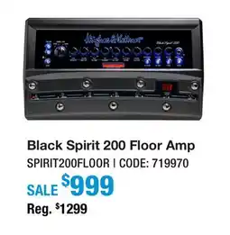 Long & McQuade BLACK SPIRIT 200 FLOOR AMP offer