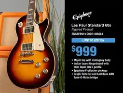 Long & McQuade LES PAUL STANDARD 60S offer