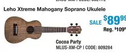 Long & McQuade Xtreme Mahogany Soprano Ukulele - Cocoa Party offer