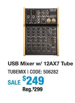 Long & McQuade USB Mixer w/ 12AX7 Tube offer