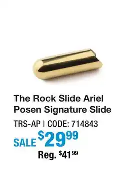 Long & McQuade Ariel Posen Signature Slide - Polished Brass offer