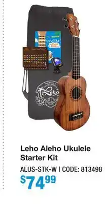 Long & McQuade LEHO ALEHO UKULELE STARTER KIT offer