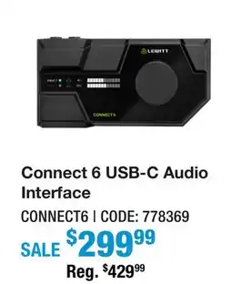 Long & McQuade Connect 6 USB-C Audio Interface offer