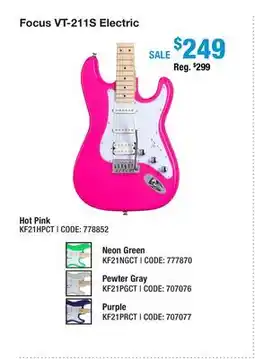 Long & McQuade FOCUS VT-211S ELECTRIC offer