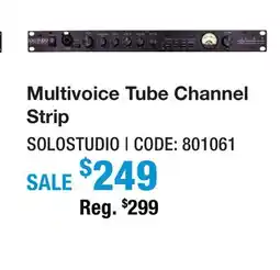Long & McQuade MULTIVOICE TUBE CHANNEL STRIP offer