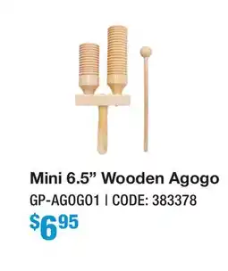 Long & McQuade Mini 6.5 Wooden Agogo offer