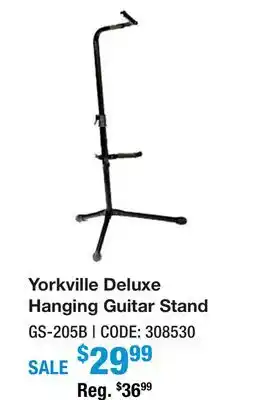 Long & McQuade YORKVILLE DELUXE HANGING GUITAR STAND offer