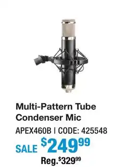 Long & McQuade MULTI-PATTERN TUBE CONDENSER MIC offer