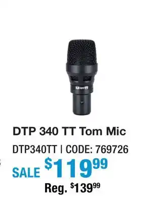 Long & McQuade DTP 340 TT Tom Mic offer