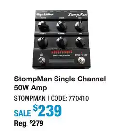 Long & McQuade STOMPMAN SINGLE CHANNEL 50W AMP offer